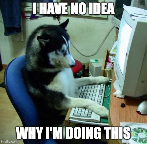 Actual footage of me coding